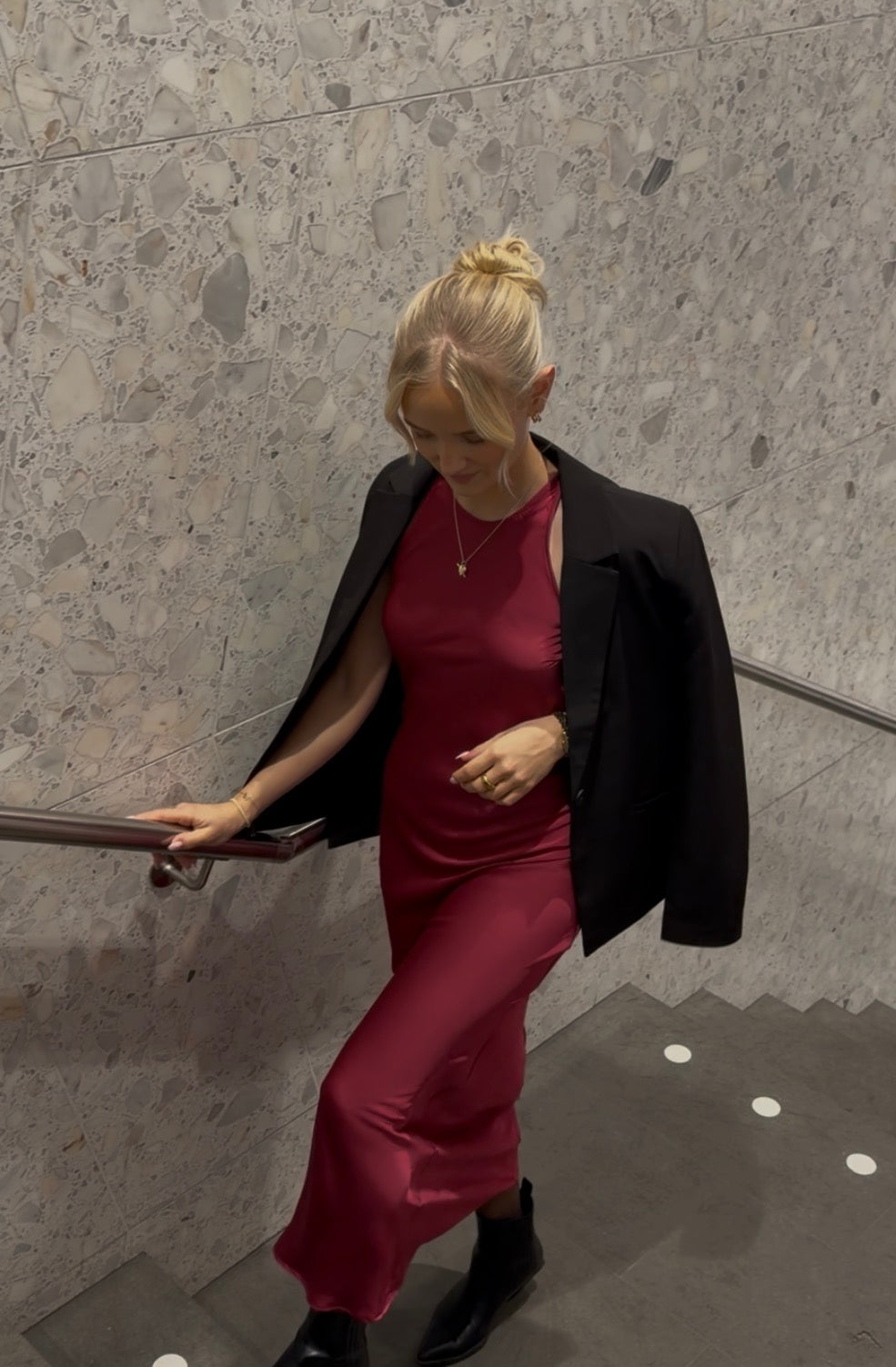 VIRAVENNA Long Dress - Anemone